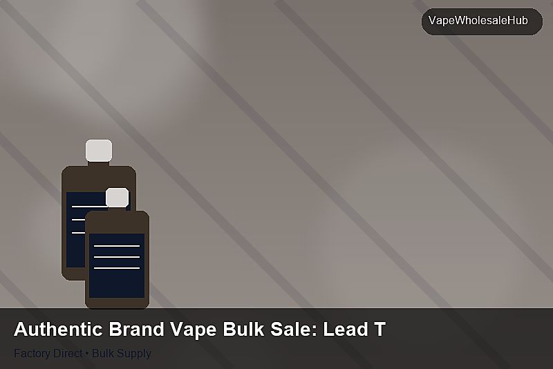 Authentic Brand Vape Bulk Sale — Authentic Brand Vape Bulk Sale: Lead Time & MOQ | 2026 Edition photo 1